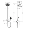 Душова система з термостатом Hansgrohe Pulsify Showerpipe 260 (24240000)- Фото 2